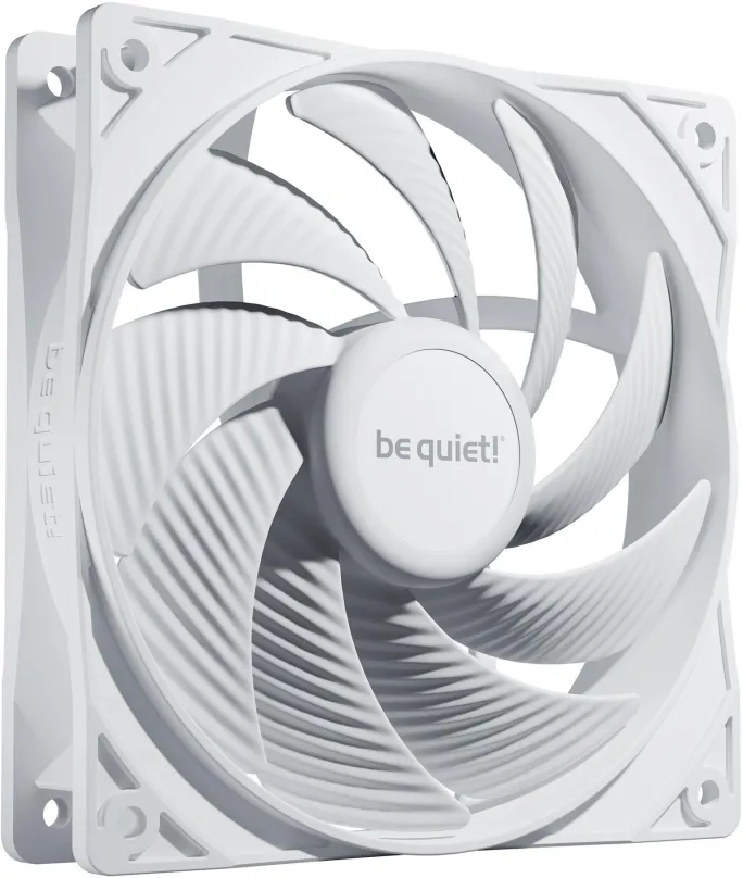 Ventilátor do PC Be Quiet! Pure Wings 3 120mm PWM High-Speed White, 120 x 25 mm, 2100 RPM,