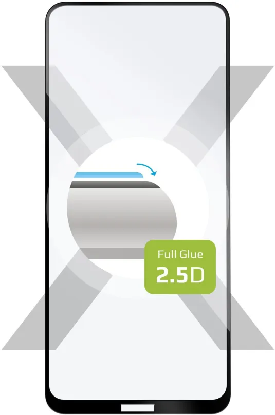 Ochranné sklo FIXED FullGlue-Cover pre Nokia 3.4 čierne