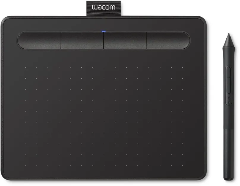 Grafický tablet Wacom Intuos S Black, aktívna plocha 152 x 95 mm, 4096 úrovní prítlaku, ro