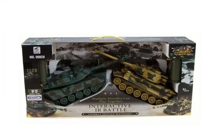 RC tank Sada bojujúcich tankov 2,4 GHz Leopard& German Tiger