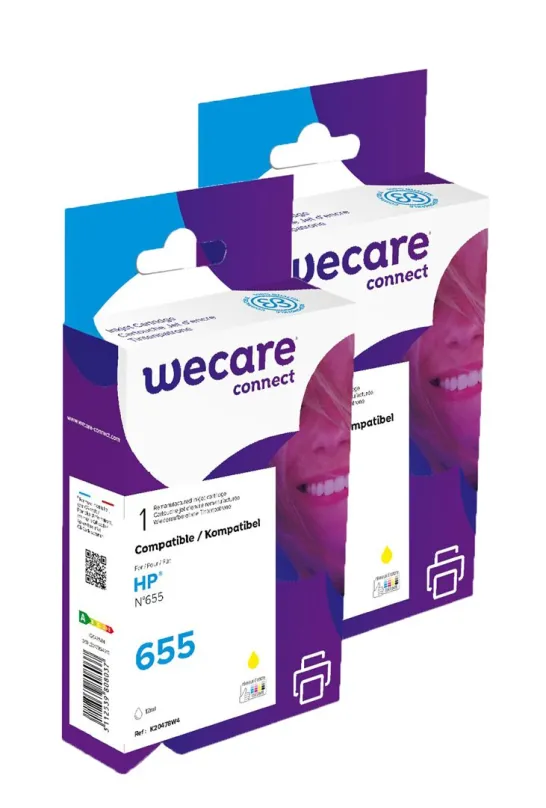 WECARE ARMOR sada ink kompatibilná s HP CZ112AE, 2x12ml, žltá/yellow