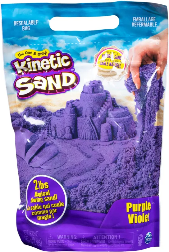 Kinetický piesok Kinetic Sand Balenie fialového piesku 0,9 kg