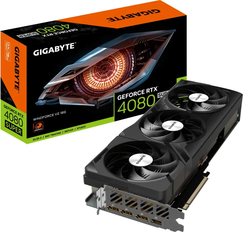 Grafická karta GIGABYTE GeForce RTX 4080 SUPER WINDFORCE V2 16G