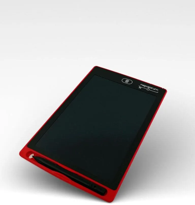 Digitálny zápisník Nepapirum 8,5“ LCD písacia tabuľka - Červená