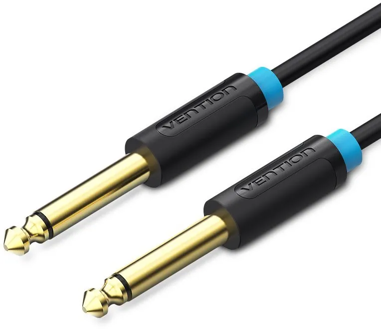 Audio kábel Vention 6.5mm Jack Male to Male Audio Cable 10m Black