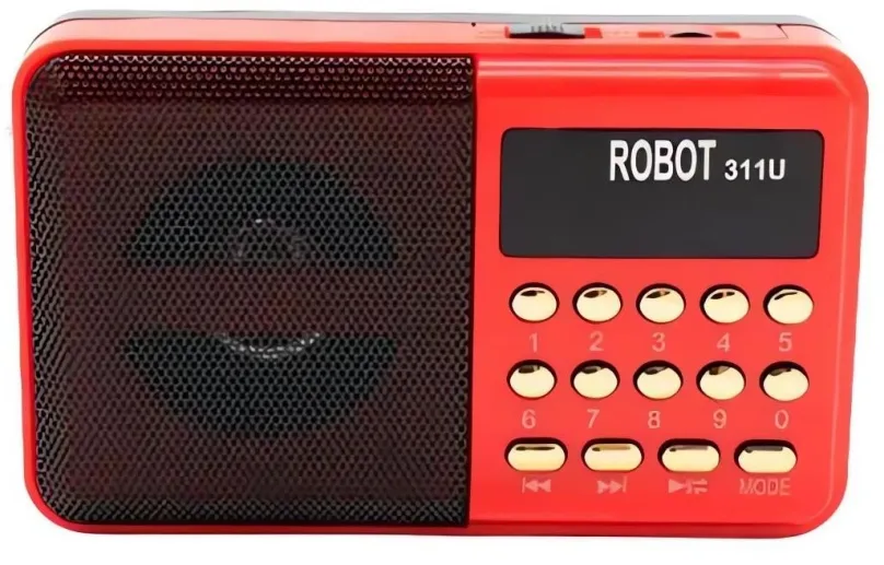 Rádio Pronett XJ5097 Mini vreckové rádio USB červené