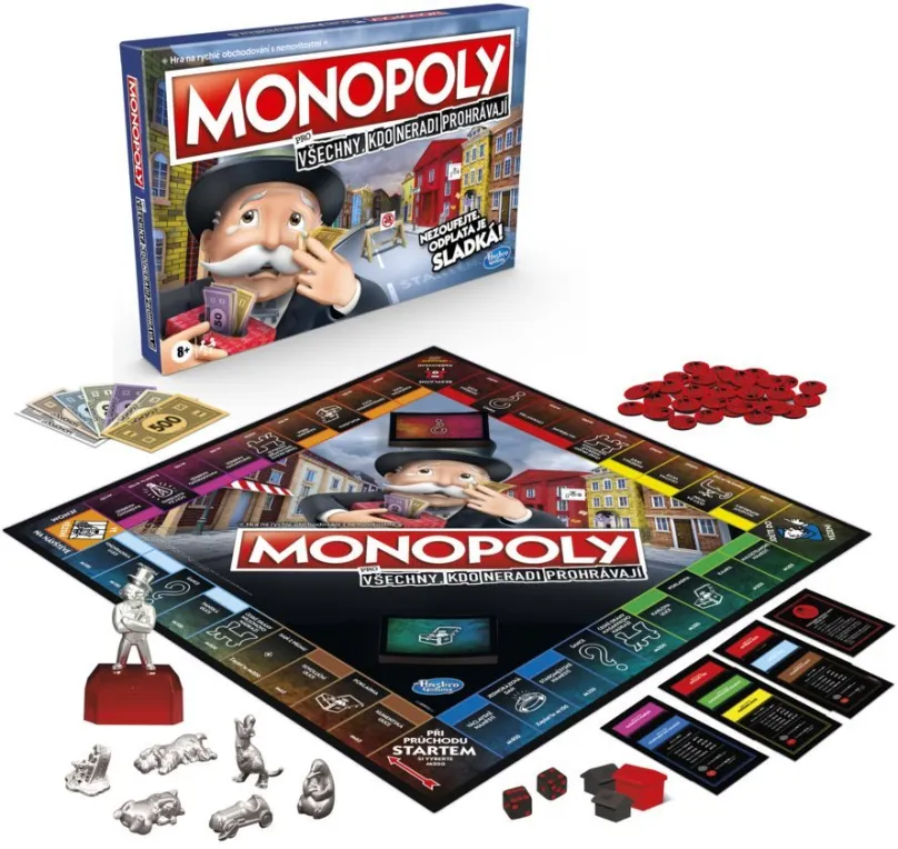 Spoločenská hra Monopoly pre všetkých, ktorí neradi prehrávajú