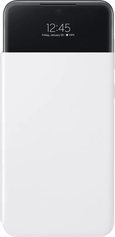 Púzdro na mobil Samsung Galaxy A33 5G Flipové púzdro S View biele