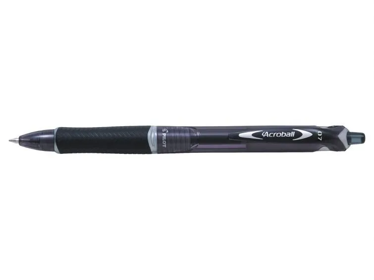 Guľôčkové pero PILOT Acroball 07/0.25 mm, BeGreen, čierne - balenie 3 ks