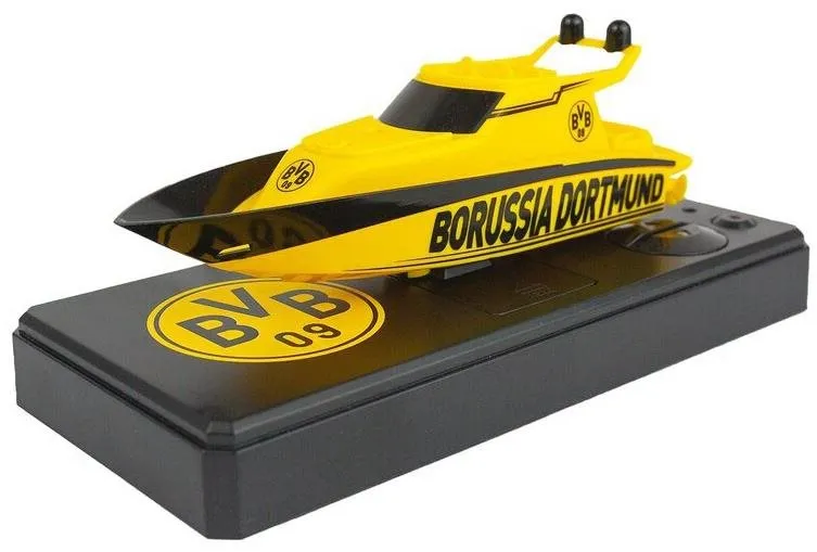 RC loď Siva Borussia Dortmund BVB Mini Racing Yacht RTR set, vodeodolné, vhodná od 6 rokov