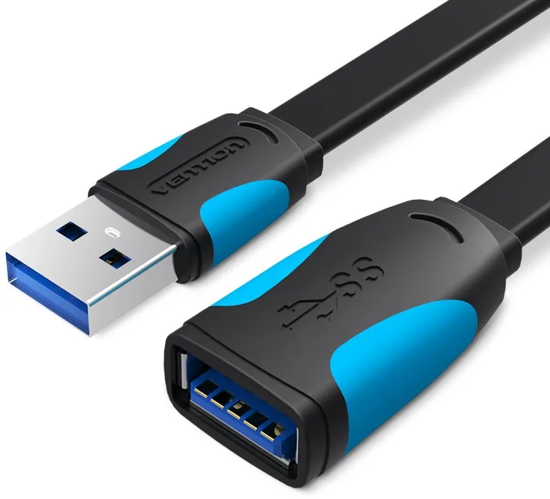 Dátový kábel Vention USB3.0 Extension Cable 2m Black