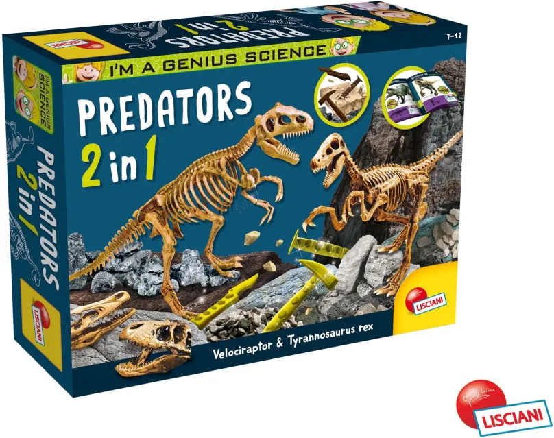 Kreatívna hračka Dino vykopávky Predátori 2v1