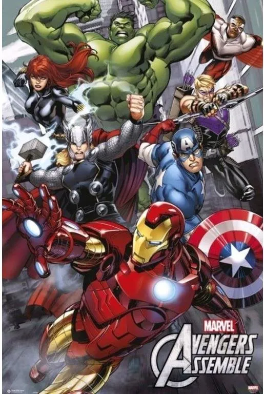 Plagát Marvel Comics - Avengers Assemble - plagát