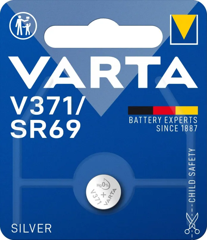 Gombíková batéria VARTA špeciálna batéria s oxidom striebra V371/SR69 1ks