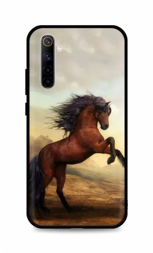 Kryt na mobil TopQ Realme 6s silikón Brown Horse 56382