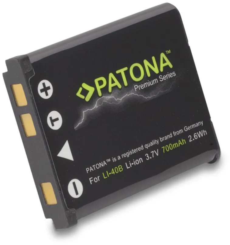 Batérie pre fotoaparát Paton pre Olympus Li-40B / Li-42B 700mAh Li-Ion Premium