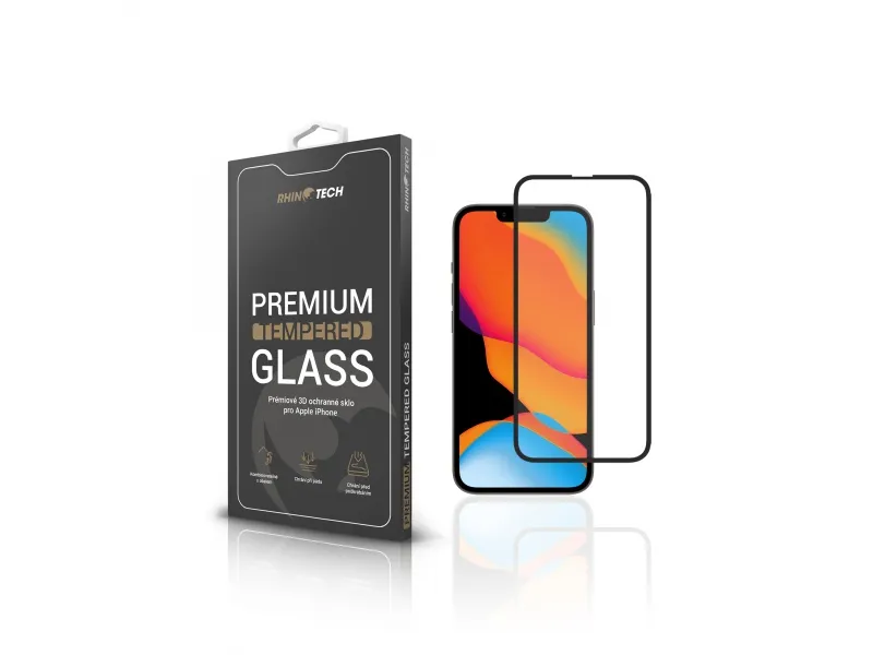 RhinoTech Tvrdené ochranné 3D sklo pre iPhone 13 Pro Max / 14 Plus 6.7