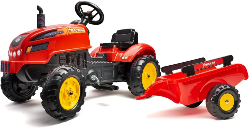 Šliapací traktor FALK šliapací traktor 2046AB X-Tractor s vlečkou a otváracia kapotou