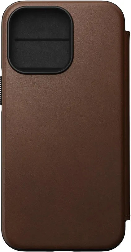 Puzdro na mobil Nomad MagSafe Rugged Folio Brown iPhone 13 Pro
