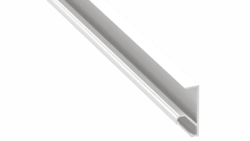 Hliníkový profil pre LED pásky "Q18", biely lakovaný, 1m