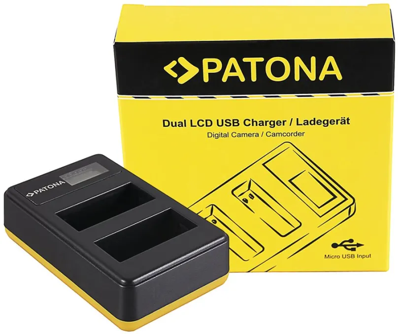 Nabíjačka akumulátorov Paton pre Foto Dual LCD Canon LP-E8, USB