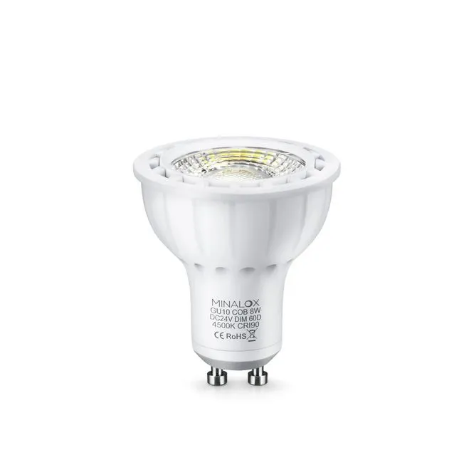 Stmievateľná LED žiarovka MINALOX GU10 8W 24V