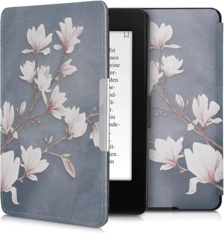 Púzdro na čítačku kníh KW Mobile - Magnolias - KW2582426 - púzdro pre Amazon Kindle Paperwhite 1/2/3 - viacfarebné