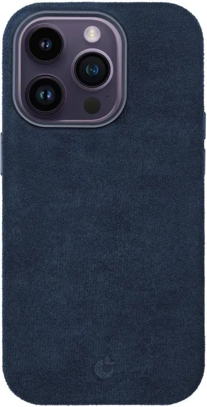 Kryt na mobil Alcantara kryt s MagSafe na iPhone 14 Plus - Blue