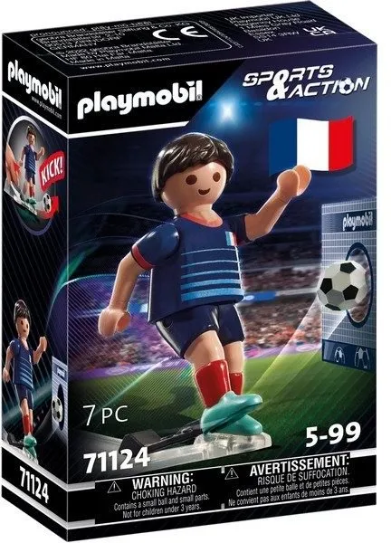 Figúrky Playmobil 71124 Futbalista Francúzska B