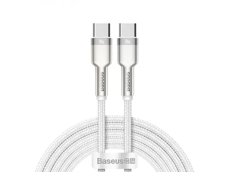 Baseus Cafule Series nabíjací/dátový kábel USB-C na USB-C 2m 100W biela
