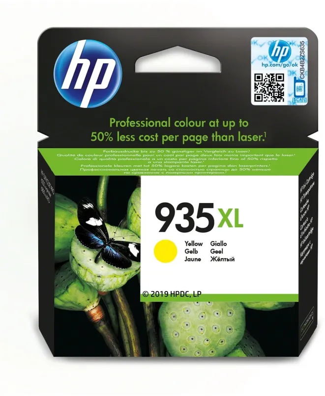 Cartridge HP C2P26AE č. 935XL žltá
