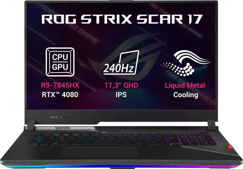 Herný notebook ASUS ROG Strix SCAR 17 G733PZ-LL037W Off Black kovový