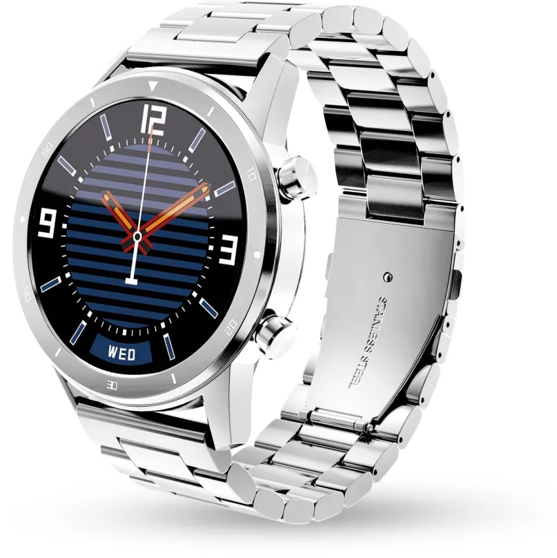 Chytré hodinky Aligator Watch PRO (Y80), strieborné