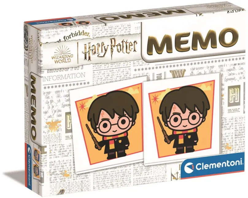 Pexeso Memo Pexeso Harry Potter, vhodné pre deti od 4 rokov, hra na 30 min, ľahká obtiažno