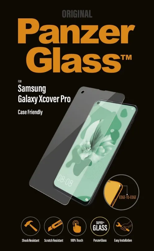Ochranné sklo PanzerGlass Edge-to-Edge pre Samsung Galaxy Xcover Pre číre