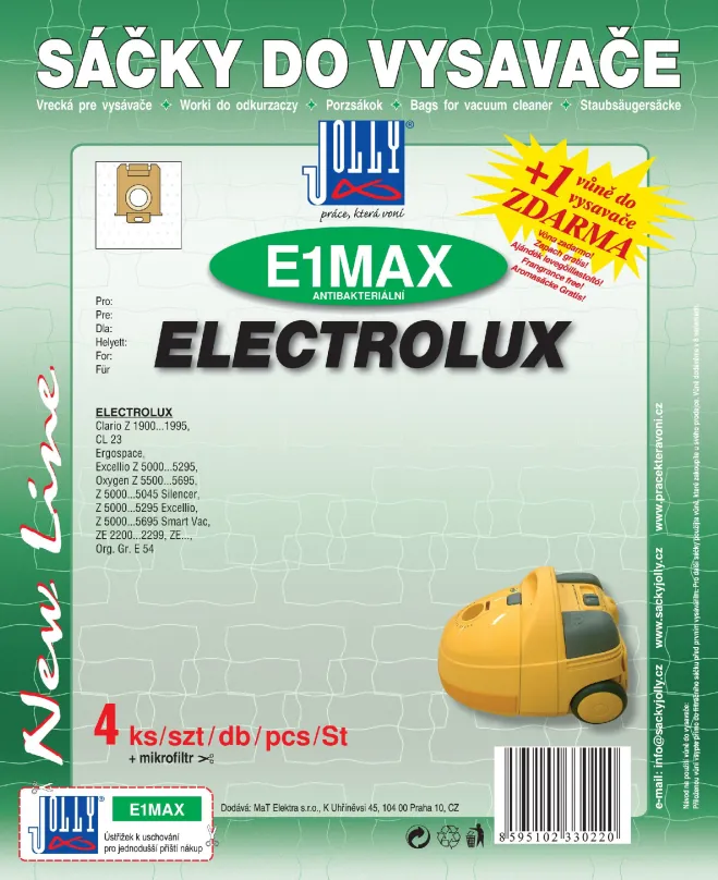 Vrecká do vysávača Vrecká do vysávača E1 MAX - textilné