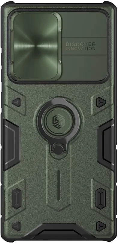Kryt na mobil Nillkin CamShield Armor Zadný Kryt pre Samsung Galaxy S22 Ultra Dark Green