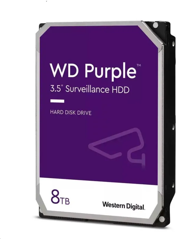 Pevný disk WD Purple 8TB, 3.5", SATA III, cache 256 MB