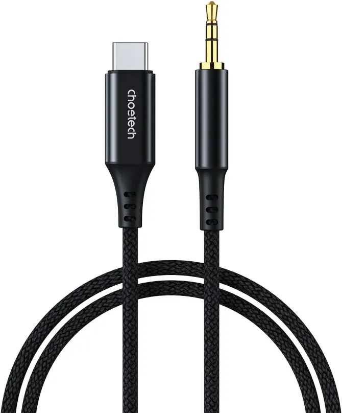 Audio kábel ChoeTech USB-C to 3.5mm Male Audio cable 1m
