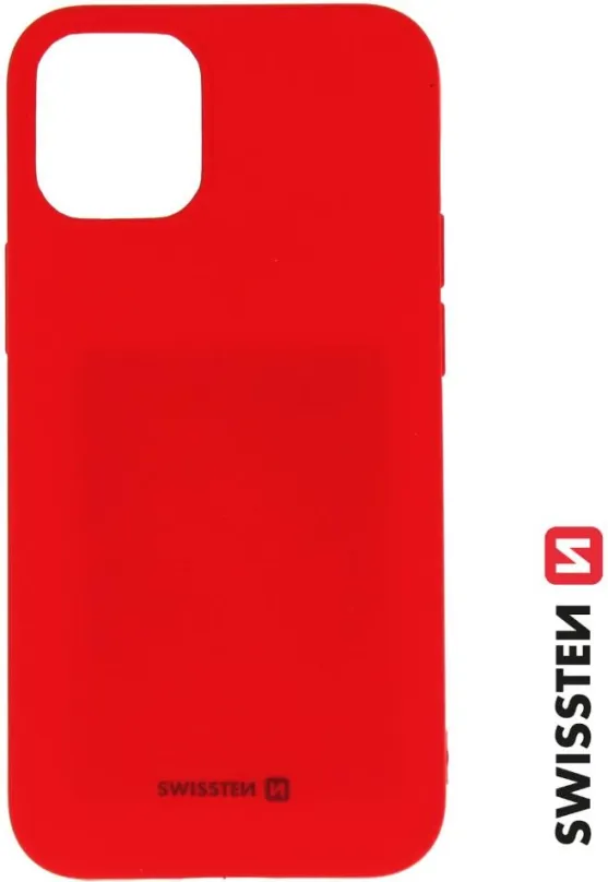 Kryt na mobil Swissten Soft Joy pre Apple iPhone 12 mini červená