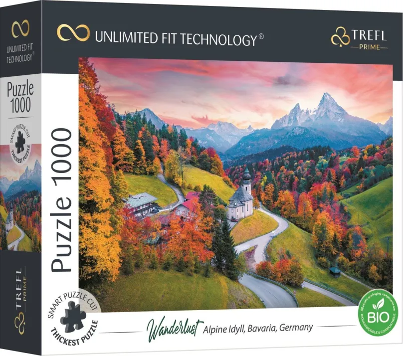 Puzzle Trefl Puzzle UFT Wanderlust: Na úpätí Álp 1000 dielikov