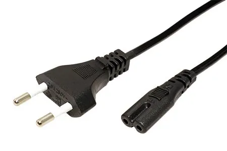Value Kábel sieťový 2pinový, CEE 7/16 (M) - IEC320 C7, 3m, čierny