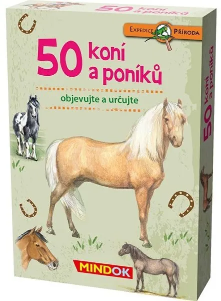 Spoločenská hra Expedícia príroda: 50 koní a poníkov