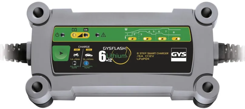 Nabíjačka autobatérií GYS Gysflash 6.12 LITHIUM 6A, 12 V, 1-125 Ah, 4/6 A