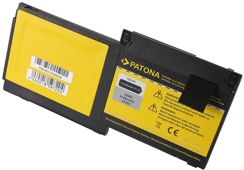 Batéria do notebooku PATONA pre HP Elitebook 725/820 G1 4100mAh Li-pol 11.1V