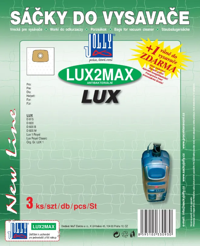 Vrecká do vysávača Vrecká do vysávača LUX2 MAX - textilné