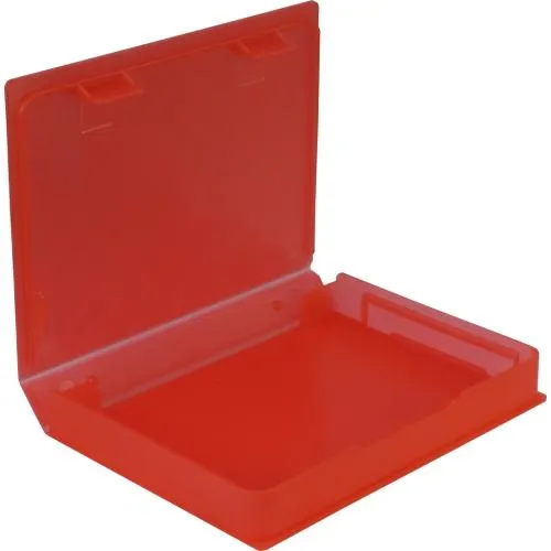 INTER-TECH ochranný plastový box pre 1x 2.5" HDD, červený