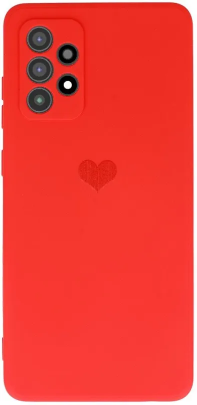 Kryt na mobil Vennus Valentínske puzdro Heart pre Samsung Galaxy A72 4G/5G - červené