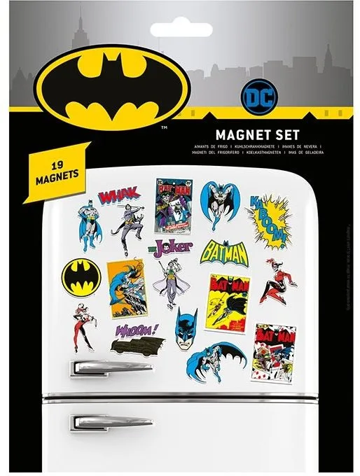 Magnet Batman - retro magnetky 19ks, oficiálne licencovaný produkt