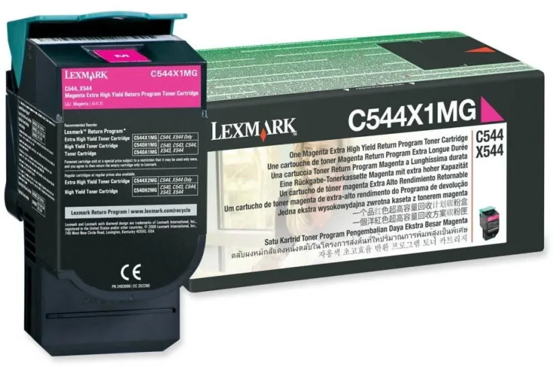 Toner LEXMARK C544X1MG purpurový, pre C544, X544, 4000 strán